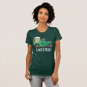 St Patrick's Day Vrachtwagen Groen Bier T-shirt (Voorkant volledig)