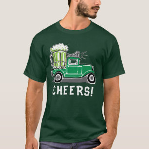 St Patrick's Day  Vrachtwagen Groen Bier T-shirt