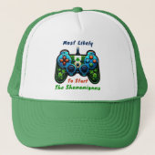 St Patricks Day - waarschijnlijk start Shenanigans Trucker Pet (Voorkant)