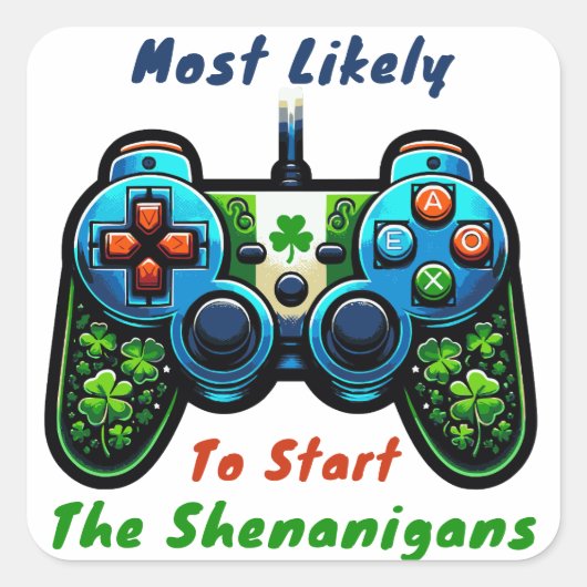 St Patricks Day - waarschijnlijk start Shenanigans Vierkante Sticker (Voorkant)