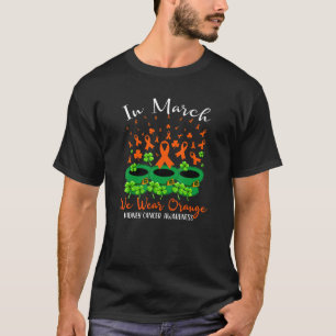 St Patrick's Day We Draag Oranje nierkanker Awar T-shirt