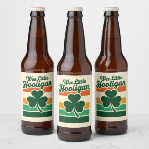 St Patricks Day We Little Hooligan Grappig Bier Etiket