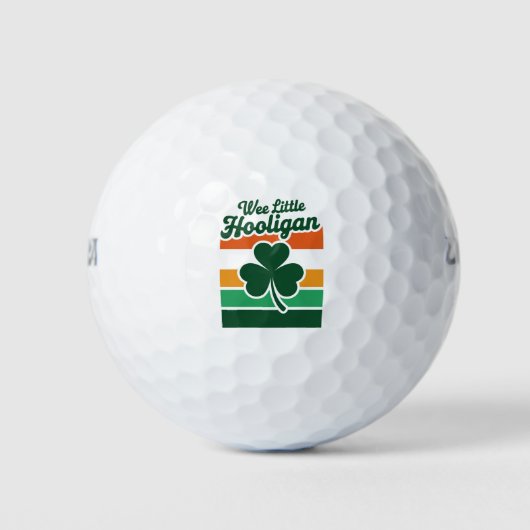 St Patricks Day We Little Hooligan Grappig Golfballen (Voorkant)