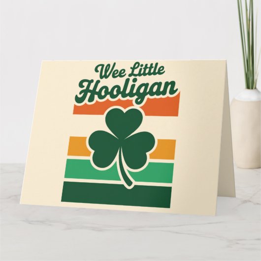 St Patricks Day We Little Hooligan Grappig Kaart (Voorkant)