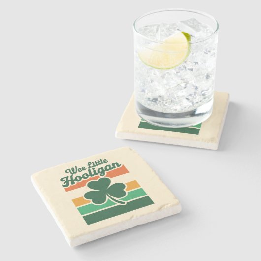 St Patricks Day We Little Hooligan Grappig Stenen Onderzetter (Zijkant)