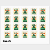 St Patricks Day We Little Hooligan Grappig Vierkante Sticker (Vel)