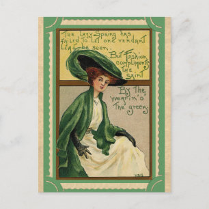 St Patricks Day Wearing Green Irish Poem Briefkaart
