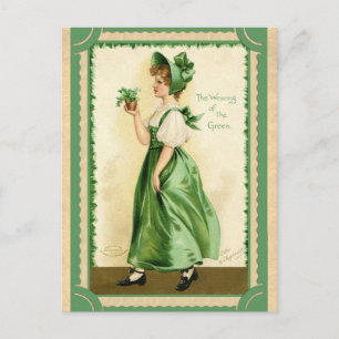 St. Patricks Day Wearing of the Green Briefkaart
