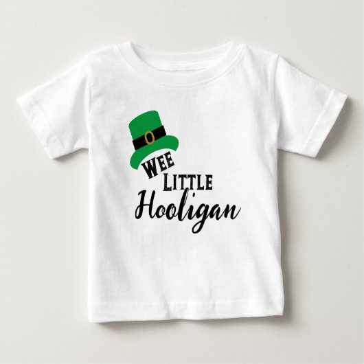 St. Patrick's Day - Wee Little Hooligan Design T-s (Voorkant)