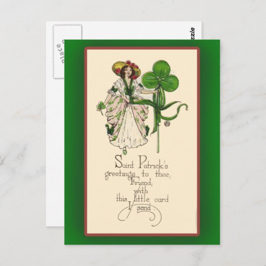 St. Patrick's Day Wenskaarten Briefkaart (Voorkant / Achterkant)