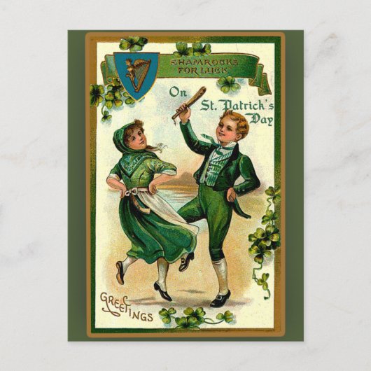 St. Patrick's Day Wenskaarten Briefkaart (Voorkant)