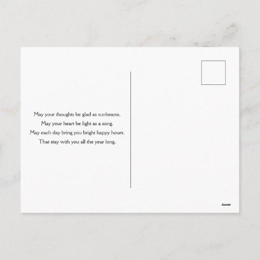 St. Patrick's Day Whimsical Rainbow & Clover Feestdagenkaart (Achterkant)