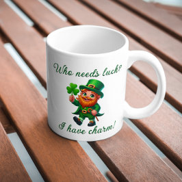 St Patrick's Day Wie heeft geluk nodig Ik heb char Koffiemok