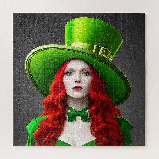 St. Patricks Day Woman Legpuzzel (Verticaal)