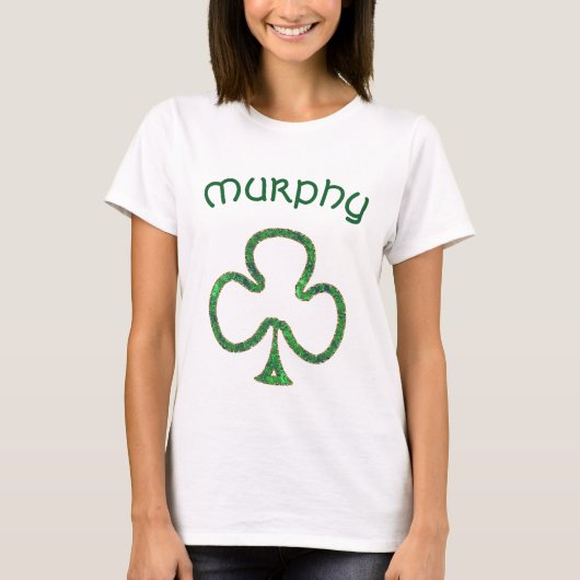 St. Patrick's Day Women's t shirt met Shamrock (Voorkant)