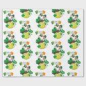 St. Patrick's Day Wrapping Paper Beer Cadeaupapier (Vlak)