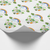 St. Patrick's Day Wrapping Paper Rainbow Cadeaupapier (Hoek)