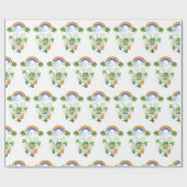St. Patrick's Day Wrapping Paper Rainbow Cadeaupapier (Vlak)
