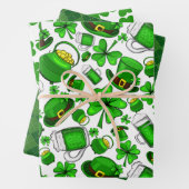 St.Patrick's Day Wrapping Paper set van 3 (In situ)