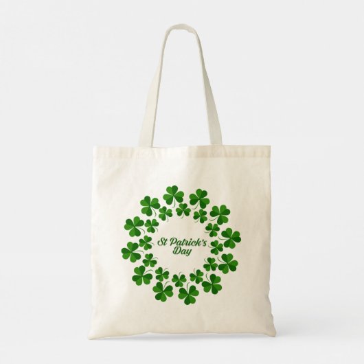 St Patrick's Day Wreath Thunder_Cove Tote Bag (Achterkant)