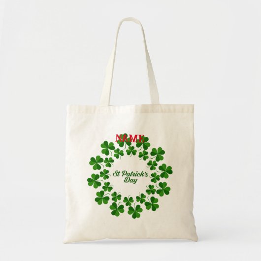 St Patrick's Day Wreath Thunder_Cove Tote Bag (Voorkant)