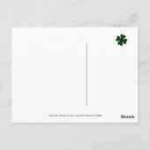 St. Patrick's Day Yellow Lab Baby Briefkaart (Achterkant)