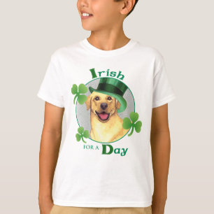 St. Patrick's Day Yellow Lab T-shirt