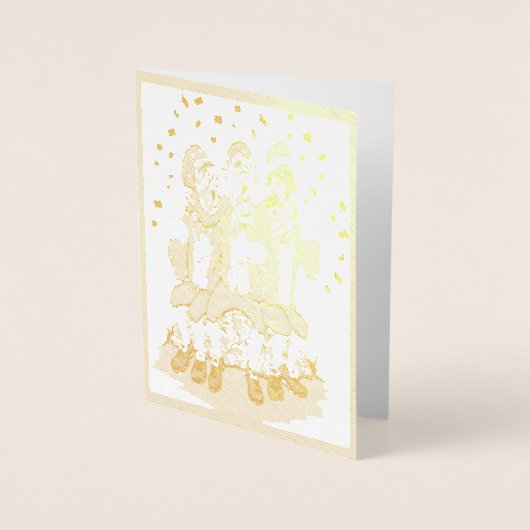 St. Patrick's Day Zingend Iers met Beer, ZKOA Folie Kaarten (Voorkant)