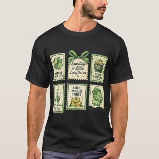 St Patrick's Day zwangerschapsaankondiging onthull T-shirt