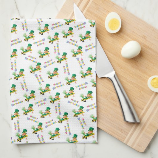 St. Patrick's DayJoyeux Anniversaire Serviette de  (Quart Plié)