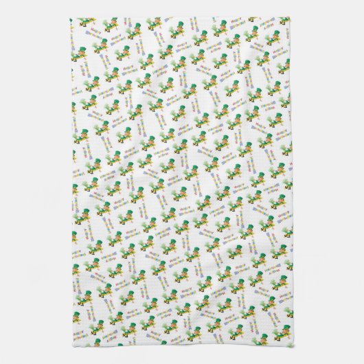 St. Patrick's DayJoyeux Anniversaire Serviette de  (Vertical)