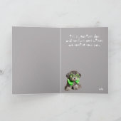 St Patricks de Bofkont van de Dag Kaart (Binnen)