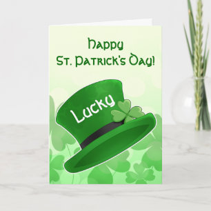 St Patricks de kabouterpet van de Dag Kaart