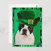 st patricks dog briefkaart (Voorkant / Achterkant)