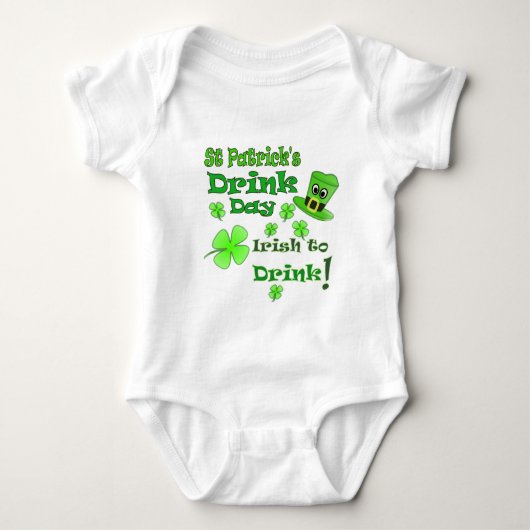 St Patricks Drink Day - Ik ben Iers Romper (Voorkant)