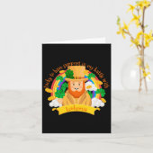 St Patricks Four Leaf Clover Leprechaun Leukemia A Kaart (Gele Bloem)