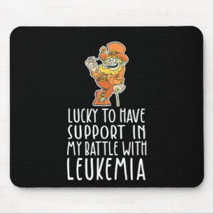 St Patricks Four Leaf Clover Leprechaun Leukemia A Muismat