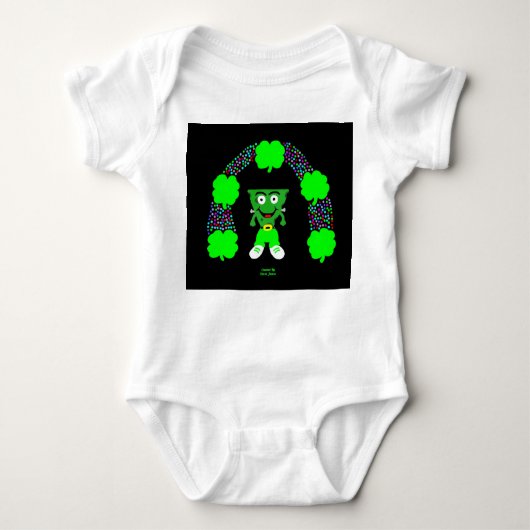 St. Patrick's FrankenCheese Baby Jersey Bodysuit (Voorkant)