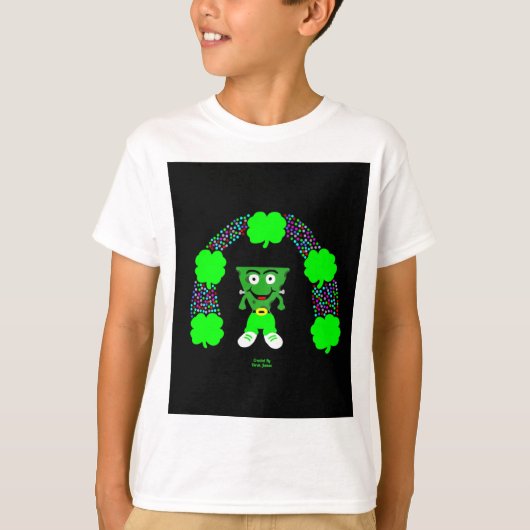 St. Patrick's FrankenCheese Boys White T Shirt (Voorkant)