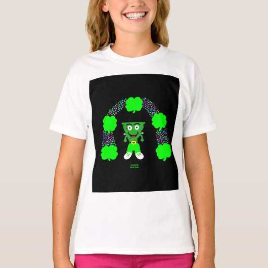 St. Patrick's FrankenCheese Girls White T Shirt (Voorkant)