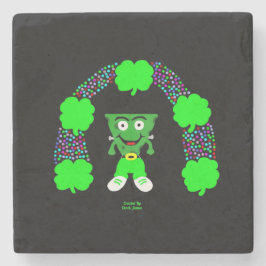 St. Patrick's FrankenCheese Marble Stone Onderzett Stenen Onderzetter