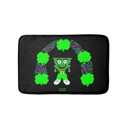 St. Patrick's FrankenCheese Small Bath Mat (Voorkant)