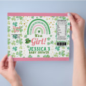 St Patrick's Girl Baby shower Chip Bag Wrapper Flyer (Hand)