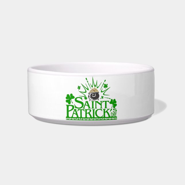 St. Patrick's Gold Pot Bowl Voerbakje (Voorkant)