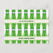 St. Patrick's Green Beer Pattern Briefkaart (Voorkant)
