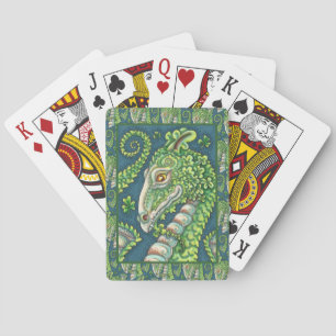 ST. PATRICK'S GREEN SHAMROCK DRAGON, IERSE FANTASI POKERKAARTEN