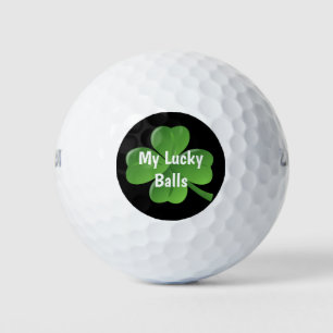 St Patricks Groene Klaver Funny Golfballen