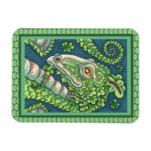 ST. PATRICK'S GROENE SHAMROCK DRAGON, IERSE FANTAS MAGNEET (Horizontaal)