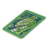 ST. PATRICK'S GROENE SHAMROCK DRAGON, IERSE FANTAS MAGNEET (Linkerzijde)