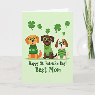 St Patricks Honden Beste Moeder Kaart